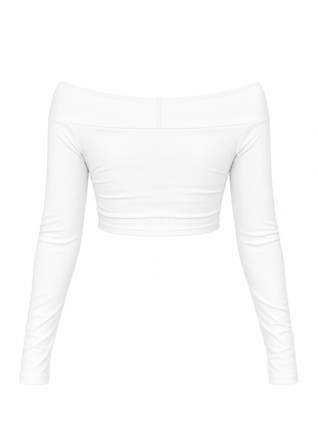 Top off-shoulder Aura en blanco crema de LYA Studio, vista 3