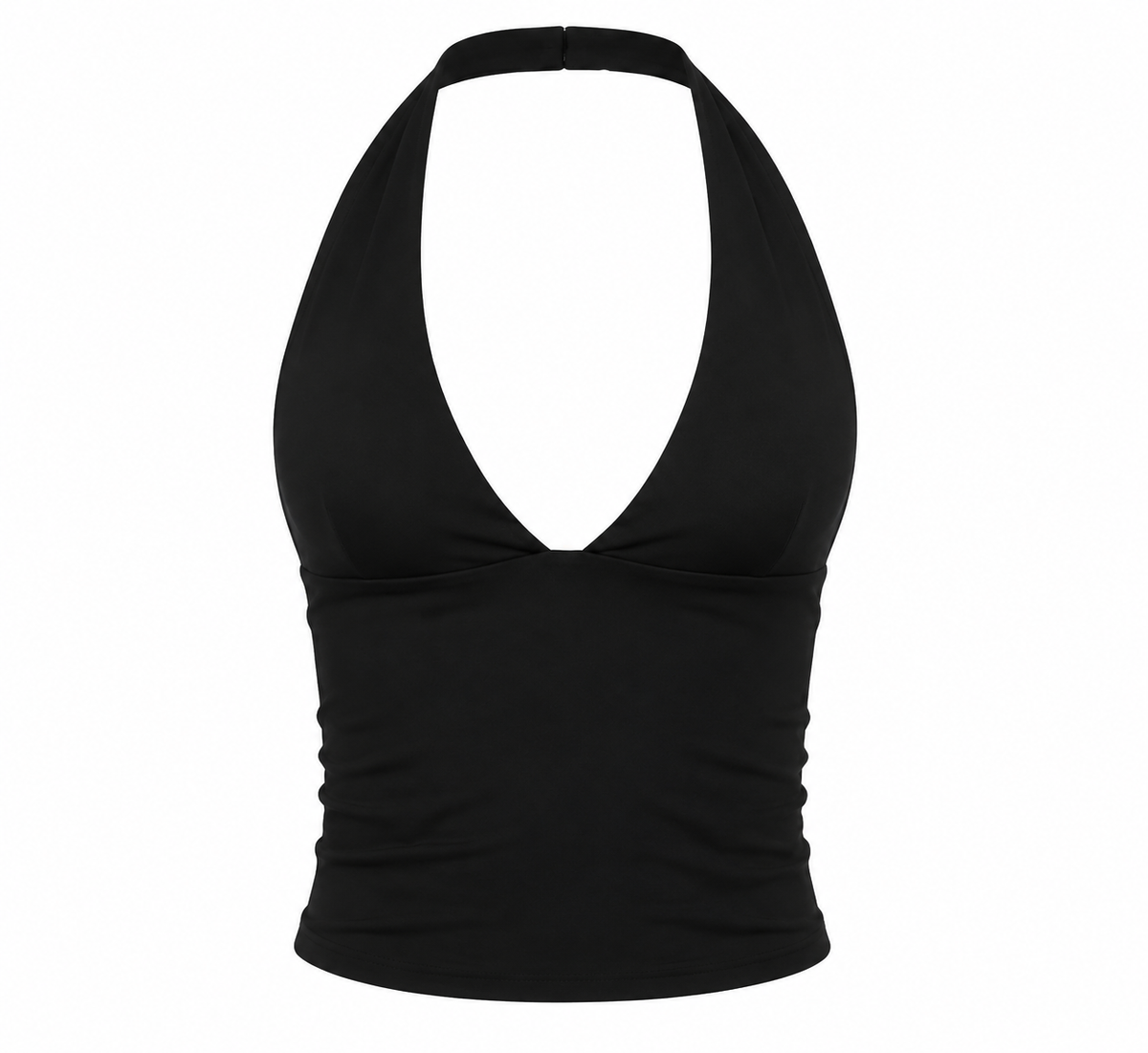 Top halter deportivo Aura en negro de LYA Studio, vista 3