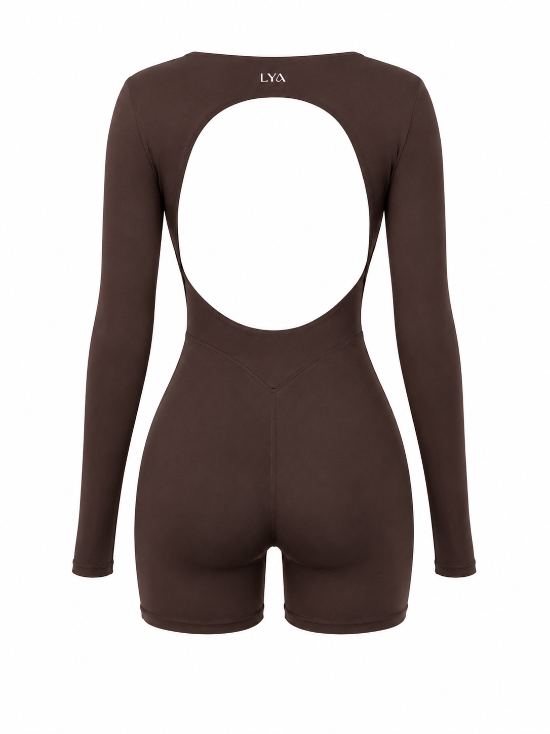 Enterito corset deportivo Aura en chocolate de LYA Studio, vista 5