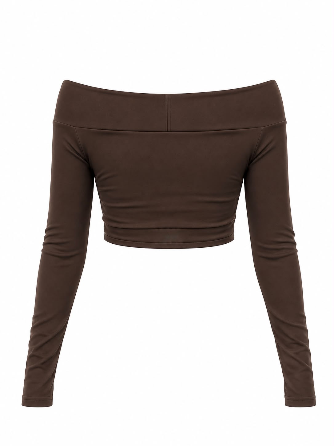 Top off-shoulder Aura en chocolate de LYA Studio, vista 4
