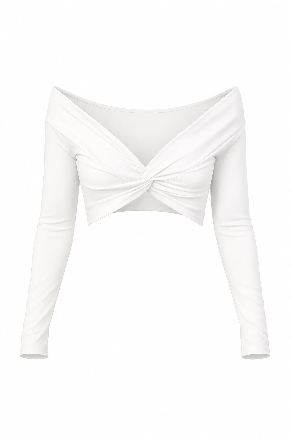 Top off-shoulder Aura en blanco crema de LYA Studio, vista 2