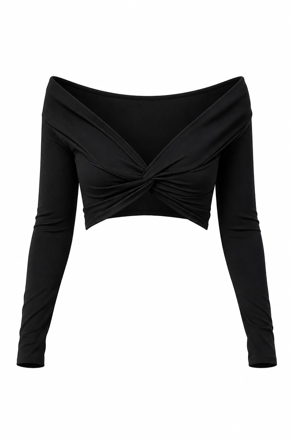 Top off-shoulder Aura en negro de LYA Studio, vista 2
