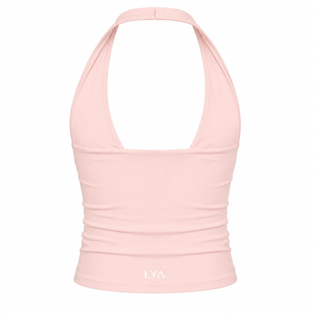 Top halter deportivo Aura en blush de LYA Studio, vista 3