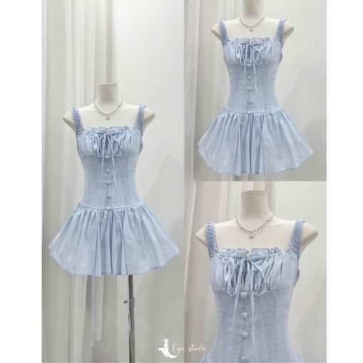 Váy ren hoa hai lớp lót - Hình ảnh 2