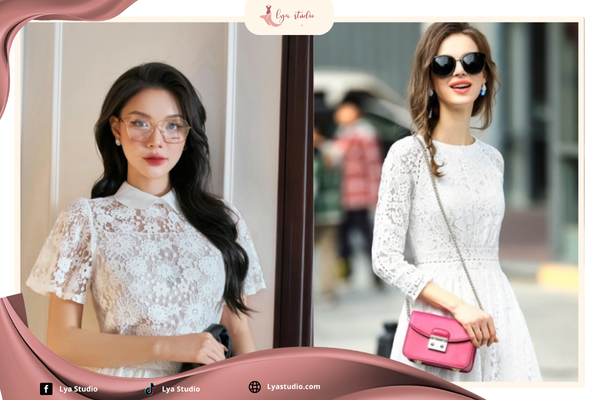 Phụ kiện phối với váy ren- mắt kính