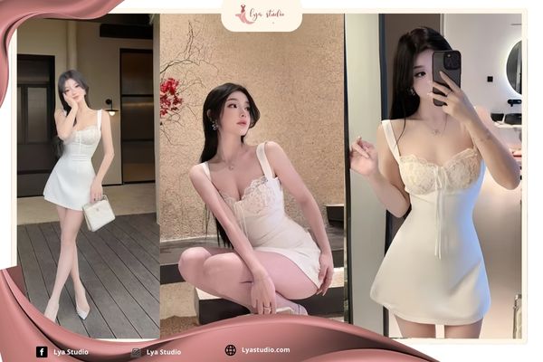 Chân ngắn đi biển mặc gì: Váy chữ A dáng ngắn