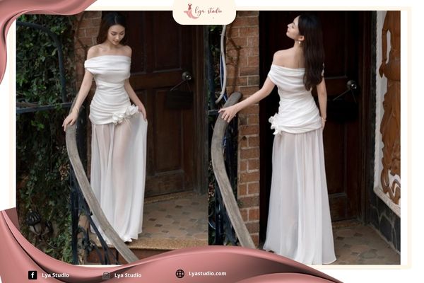 Chân ngắn đi biển mặc gì: Váy quấn (wrap dress)