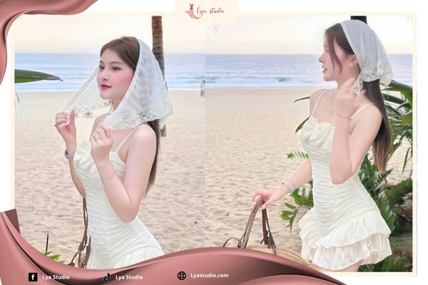 Đi biển mặc gì chụp hình đẹp: Jumpsuit