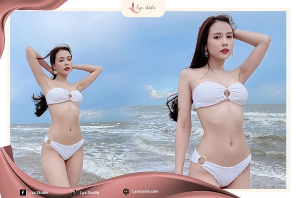 Đi biển mặc gì chụp hình đẹp: Bikini quyến rũ, sexy