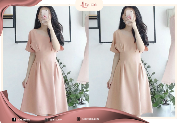 Váy liền dáng suông đi dự lễ diễu binh 2/9