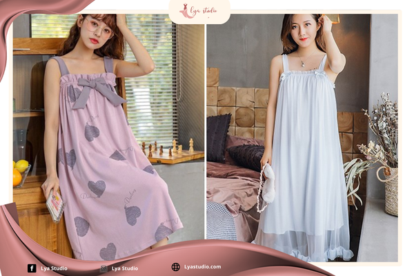 Váy ngủ ren hai dây mảnh