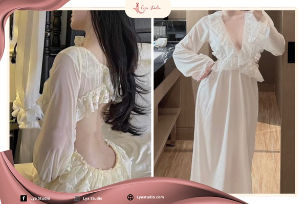 Váy ngủ ren renstyle babydoll