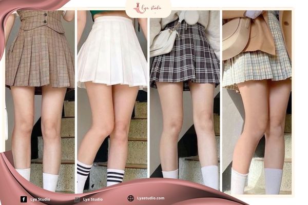 Phối đồ với chân váy xếp ly ngắn: Lỗi thường gặp