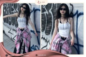 Phối đồ với quần ống rộng Lya Studio