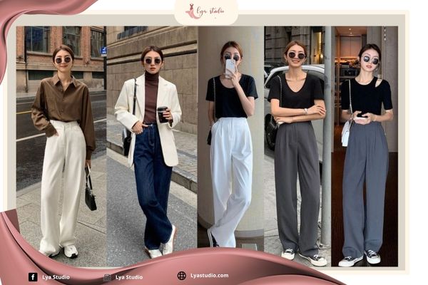 Phối đồ với quần ống suông nữ: Các kiểu quần phổ biến