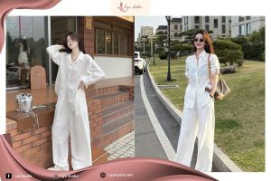 Phối đồ với áo sơ mi trắng nữ đẹp