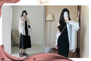 Phối đồ với sơ mi trắng đẹp