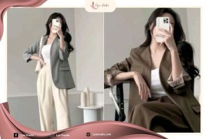 Quần ống xuông nữ mặc với áo gì